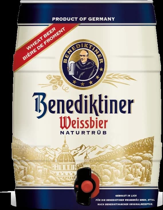 Bom 5L Benediktiner Weissbier Naturtrüb