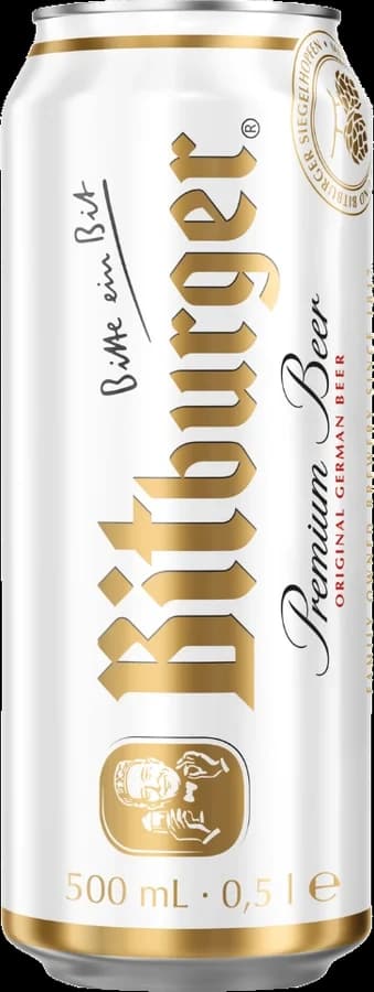 Lon Bitburger Premium Pils 500ml